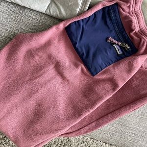 Pink Girls Patagonia Fleece Pants XXL